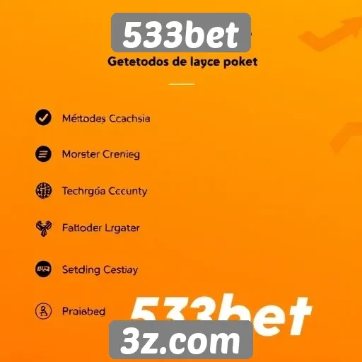 Métodos de pagamento aceitos no 533bet